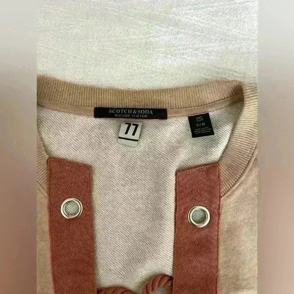 Scotch & Soda Lace Up Crewneck Sweatshirt size
Small/Medium - Picture 5 of 8